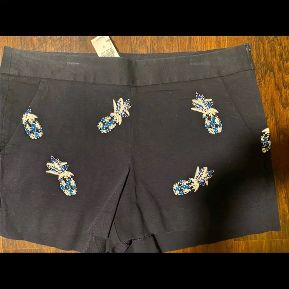 loft pineapple shorts